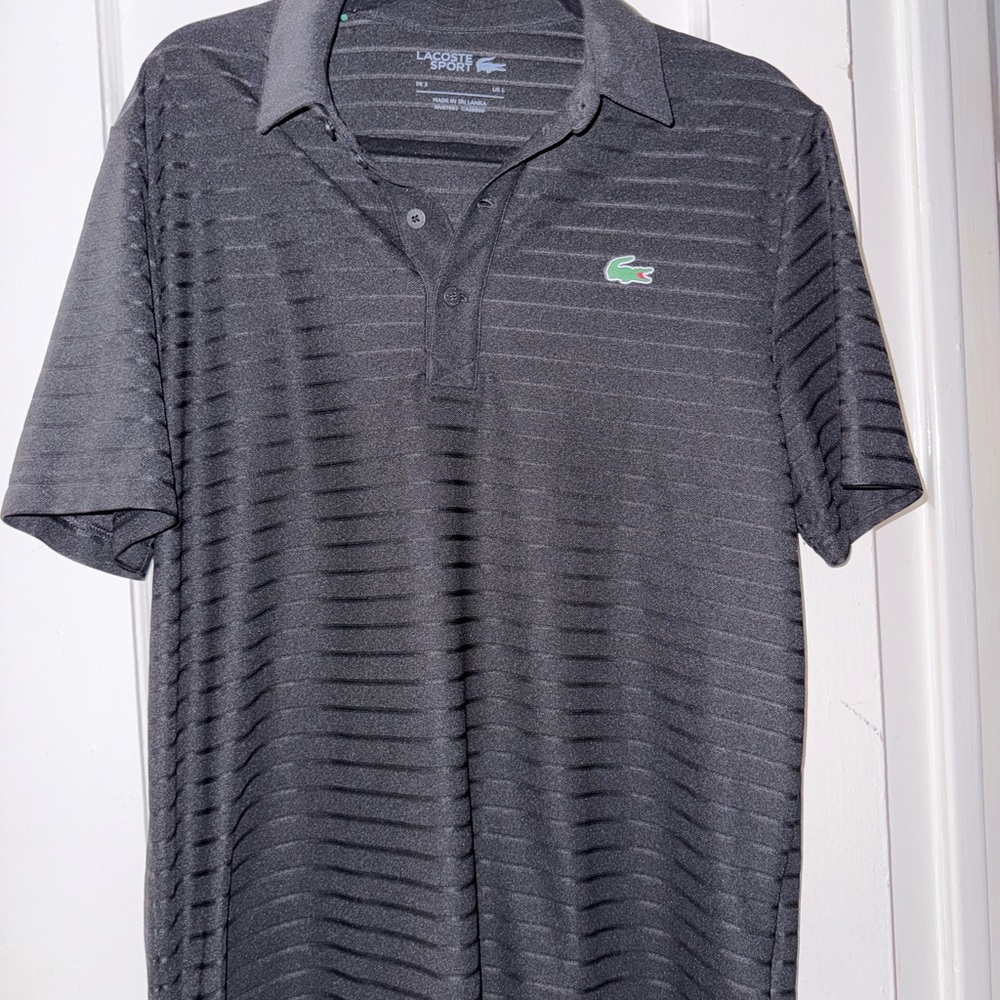Lacoste Men's Charcoal Polo Shirt